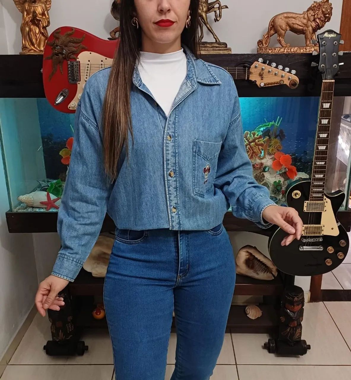 Camisa jeans Hard Rock original  - Foto 5
