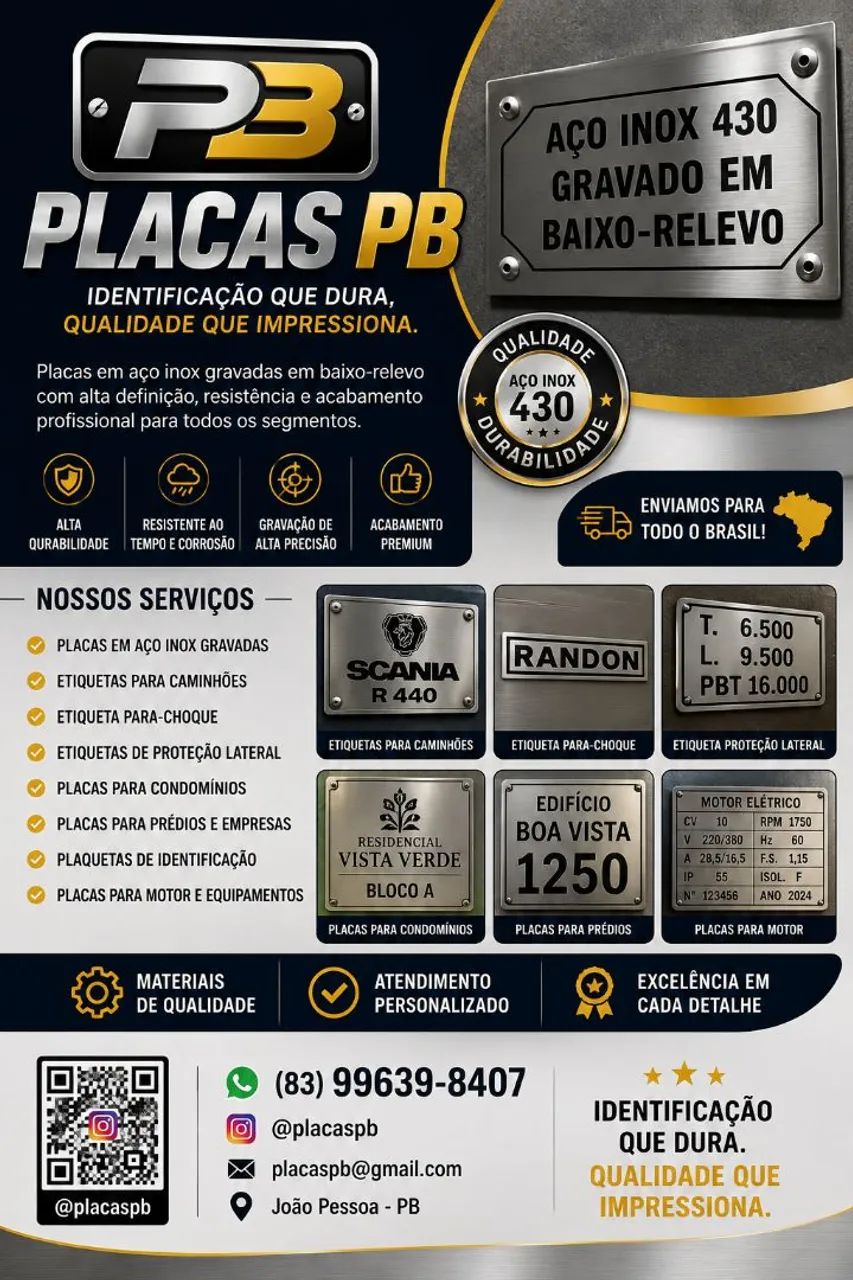 placa para identificar 