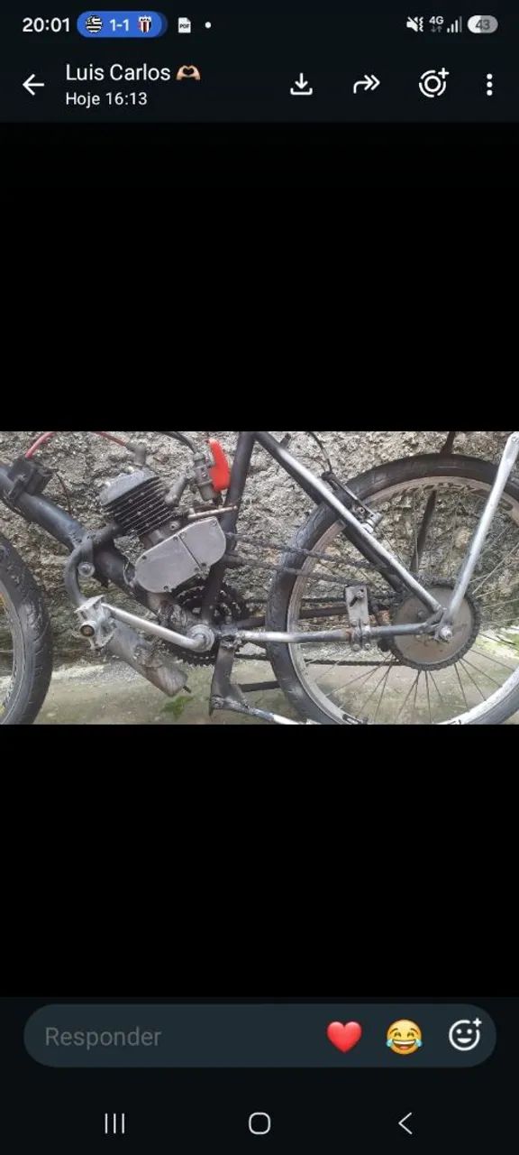 Bicicleta motorizada 80cc - Foto 2