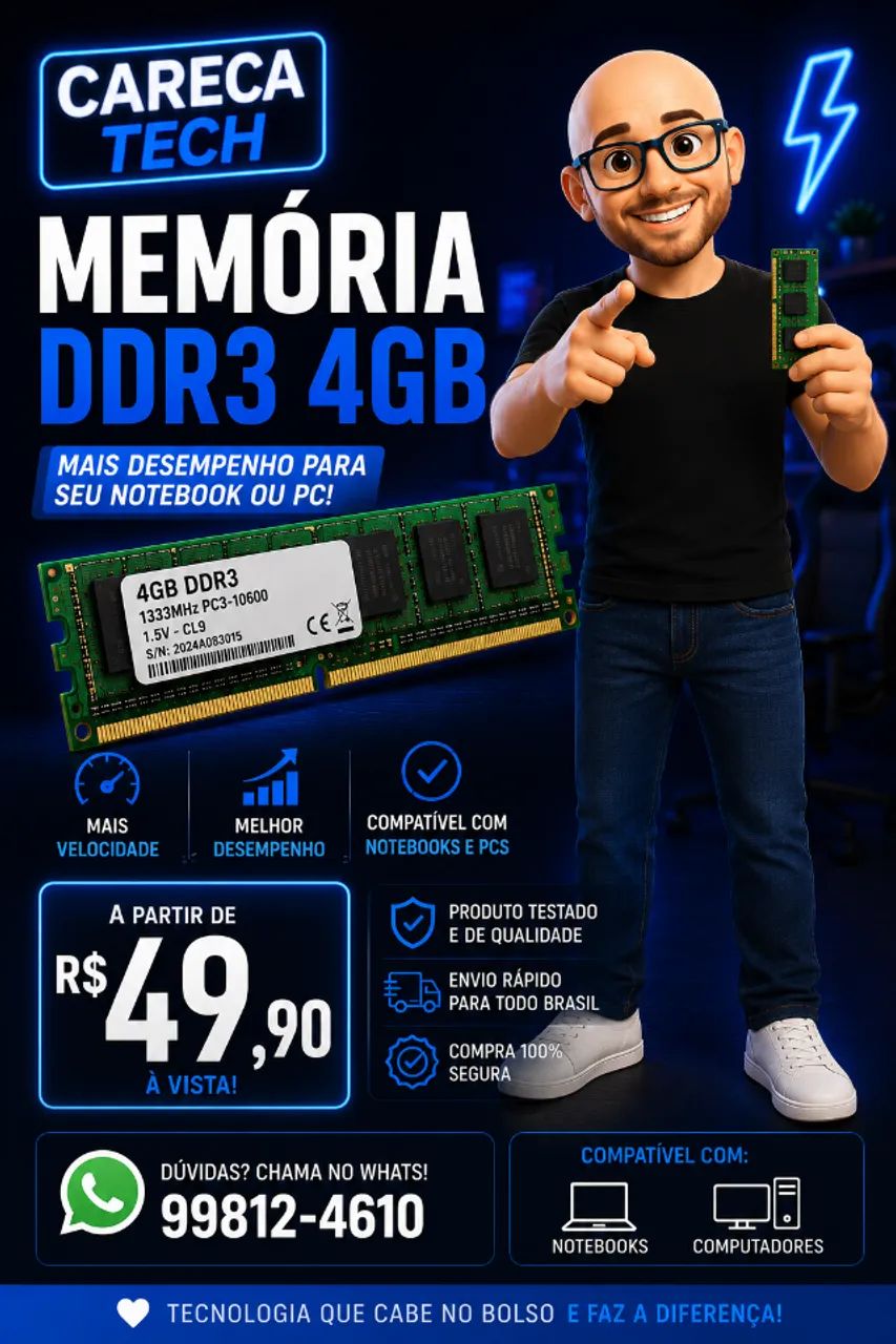BARATO! memorias para computador e notebook com garantia