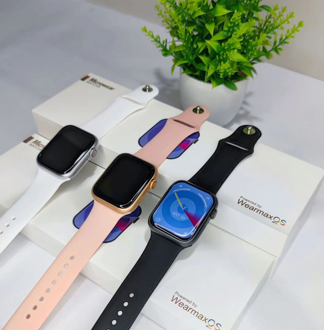 Smartwatch W99 PRO tela infinita 1,97 +pulseiras extra e película - Foto 4