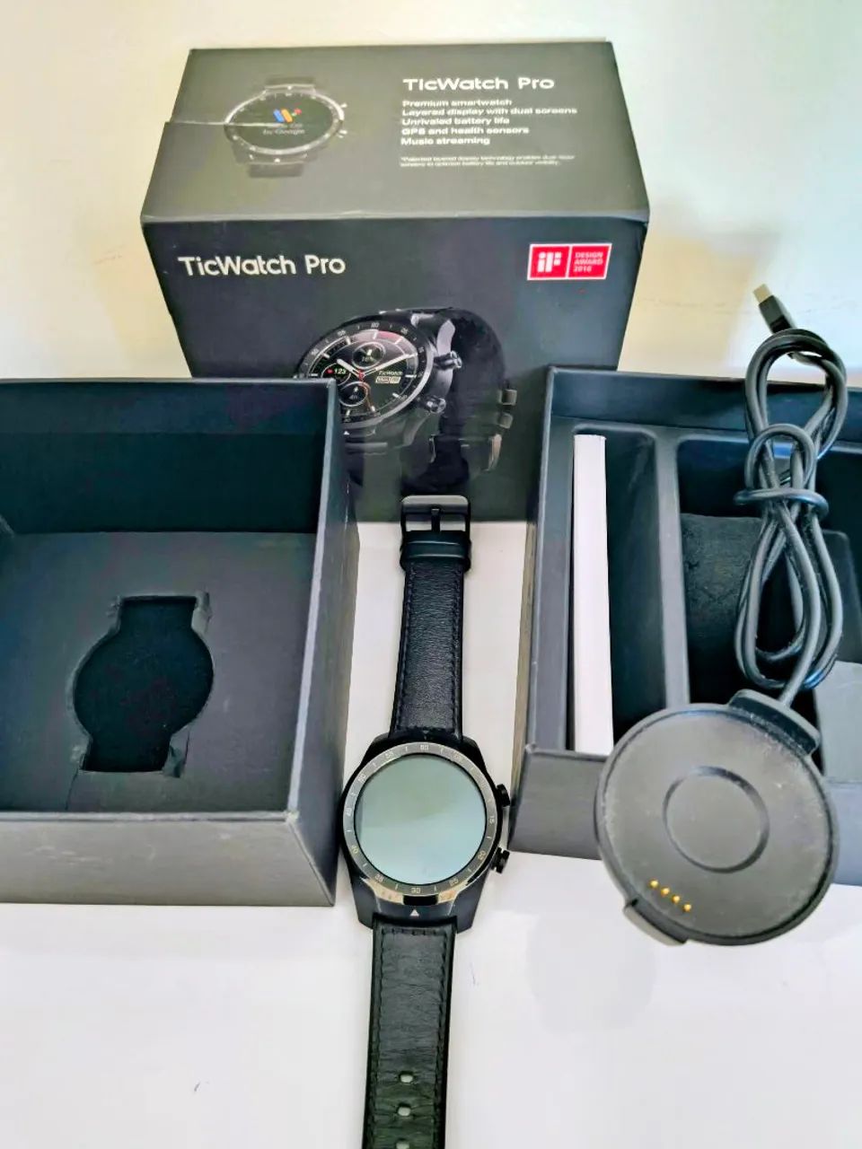 Smartwatch TicWatch Pro - Wear OS - GPS - Excelente Estado