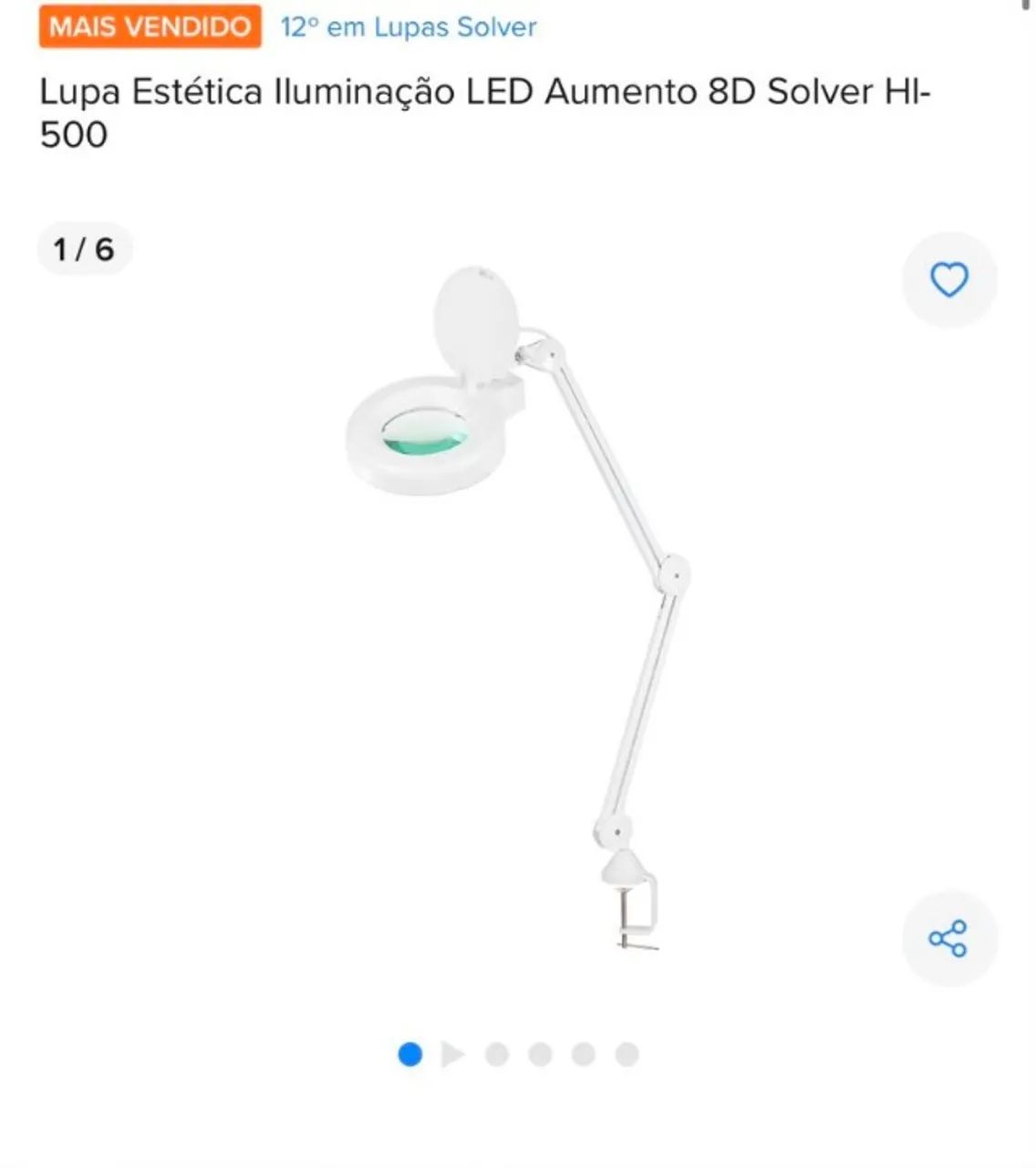 Maca para cílios e luminária  - Foto 2