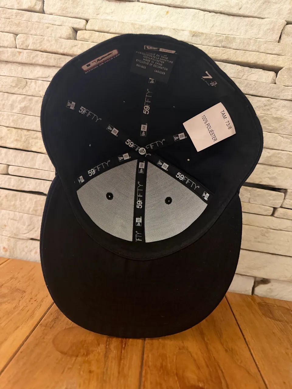 Boné New Era Aba Reta 5950 MLB Atlanta Game Cap - Foto 4