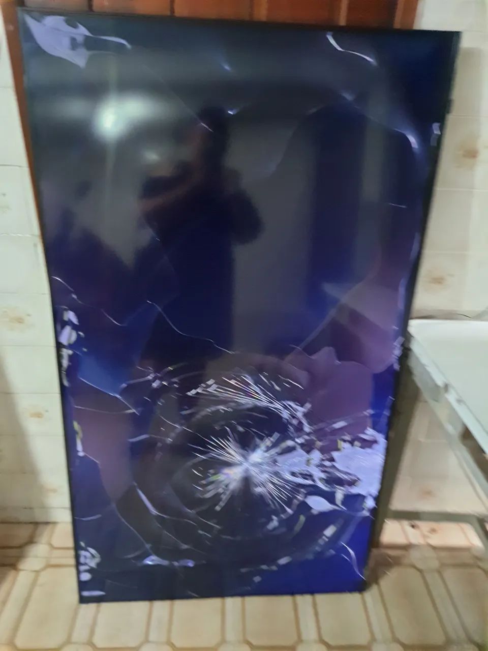 Tv Samsung 4K Hdr Led 65 Polegadas Qn65q7faag Liga Com Tela Quebrada