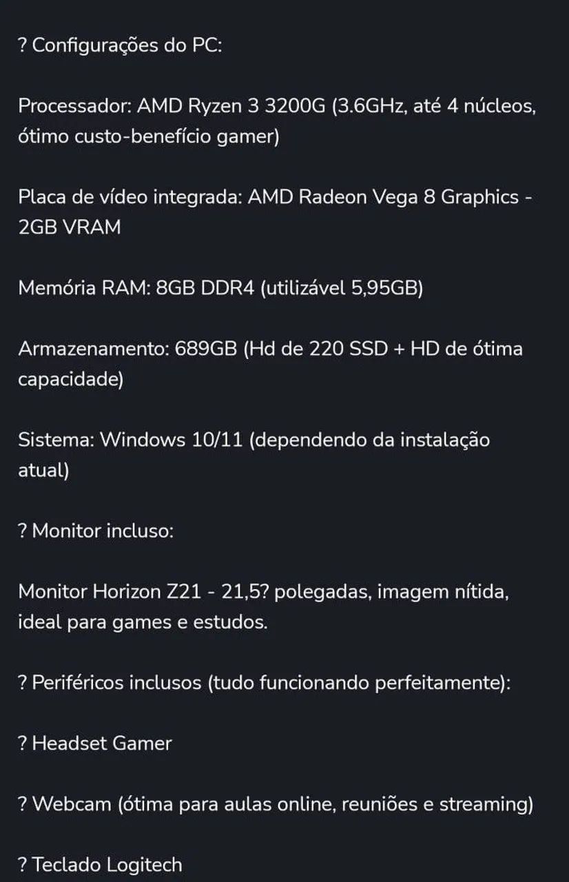 Pc gamer custo benefício  - Foto 4