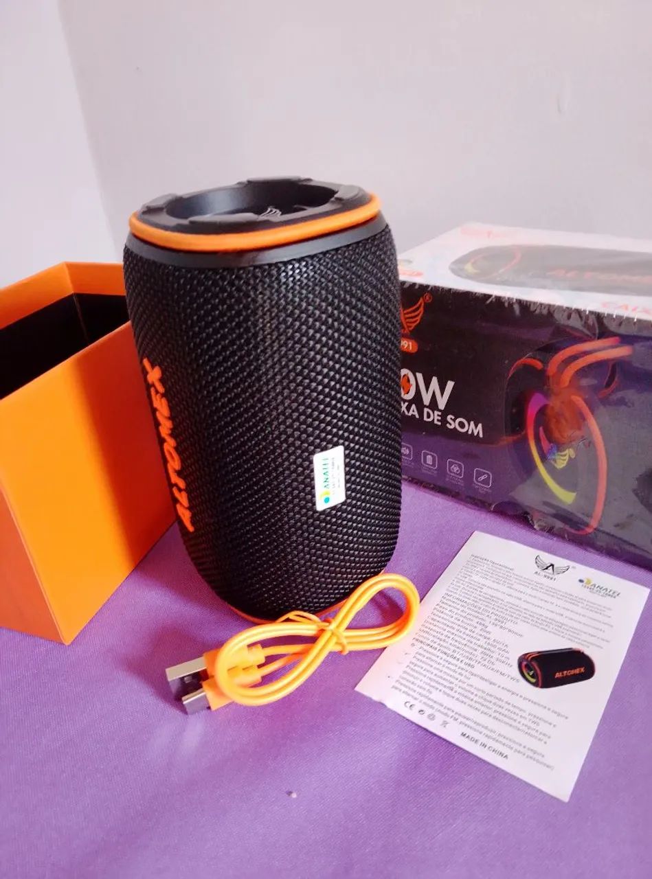 Caixinha de som Bluetooth Anatel Aprovada  Som top - Foto 2