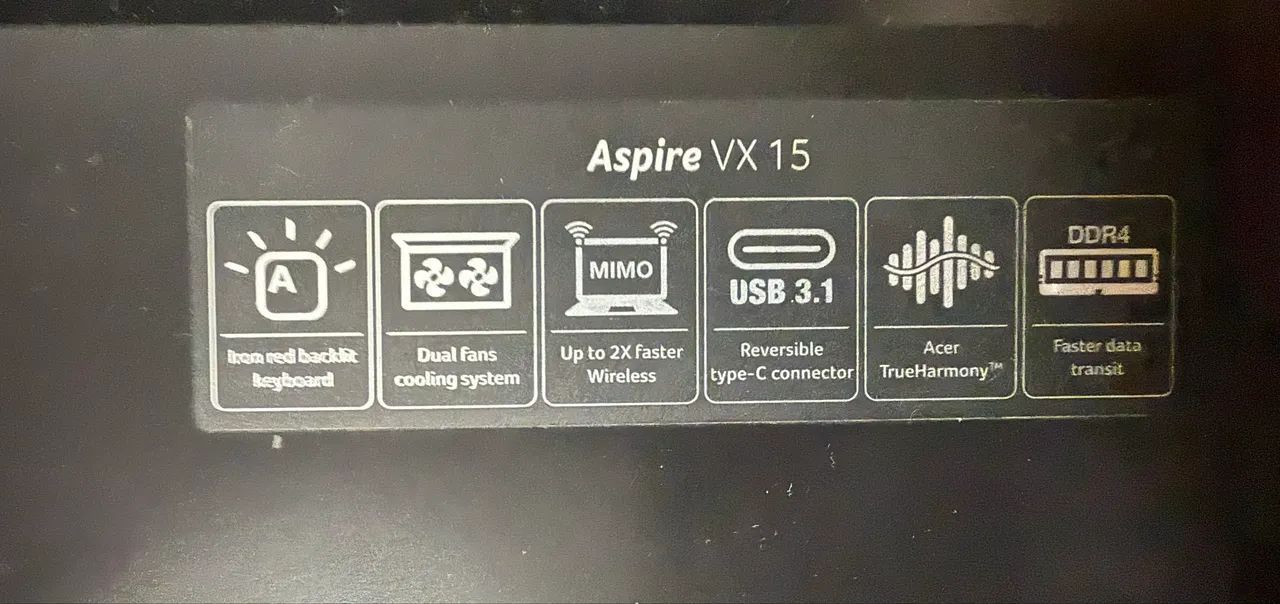 Notebook Acer Aspire VX15 i7 - Foto 3