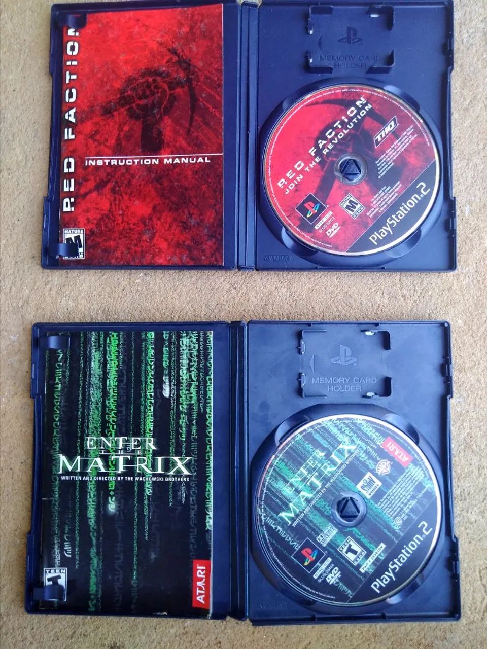 3 Jogos PS2 - Matrix, Red Faction e Winning Eleven 6 original com