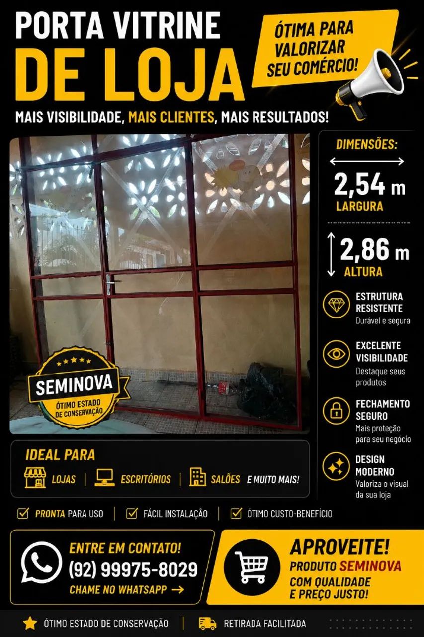 Fachada de loja -Vitrine