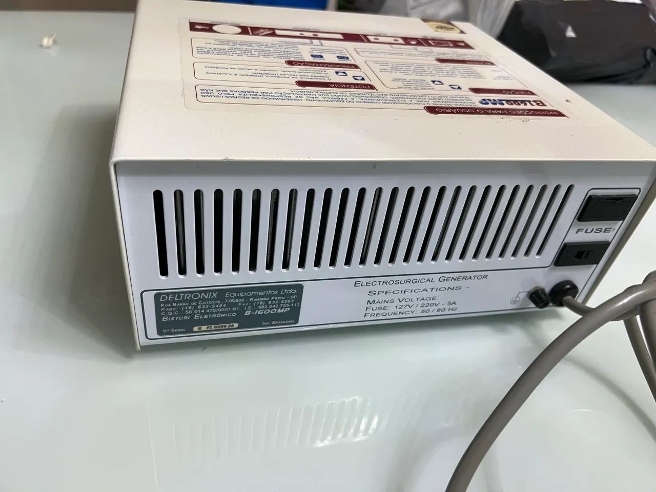 Cauterio elétrico deltronix com pedal, ponteira e placa novos  - Foto 3
