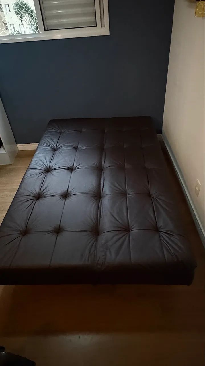 Sofa cama de couro - 3 lugares - Foto 5
