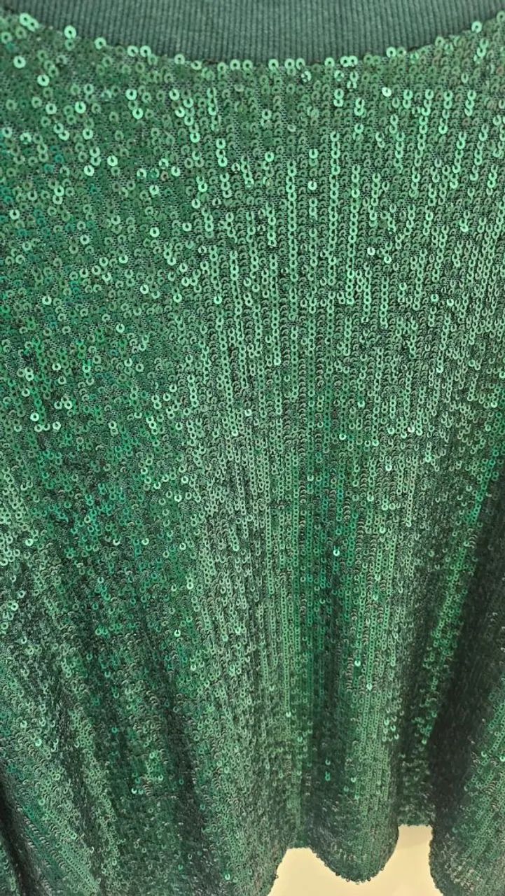 Blusa verde paetê  - Foto 2
