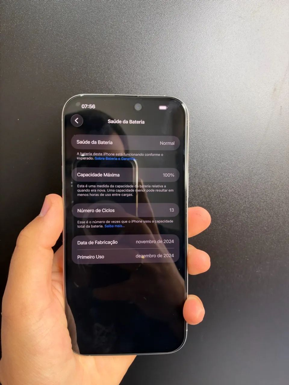 Iphone 16 Pro Max Branco | Bateria 100% 13ciclos - Foto 3