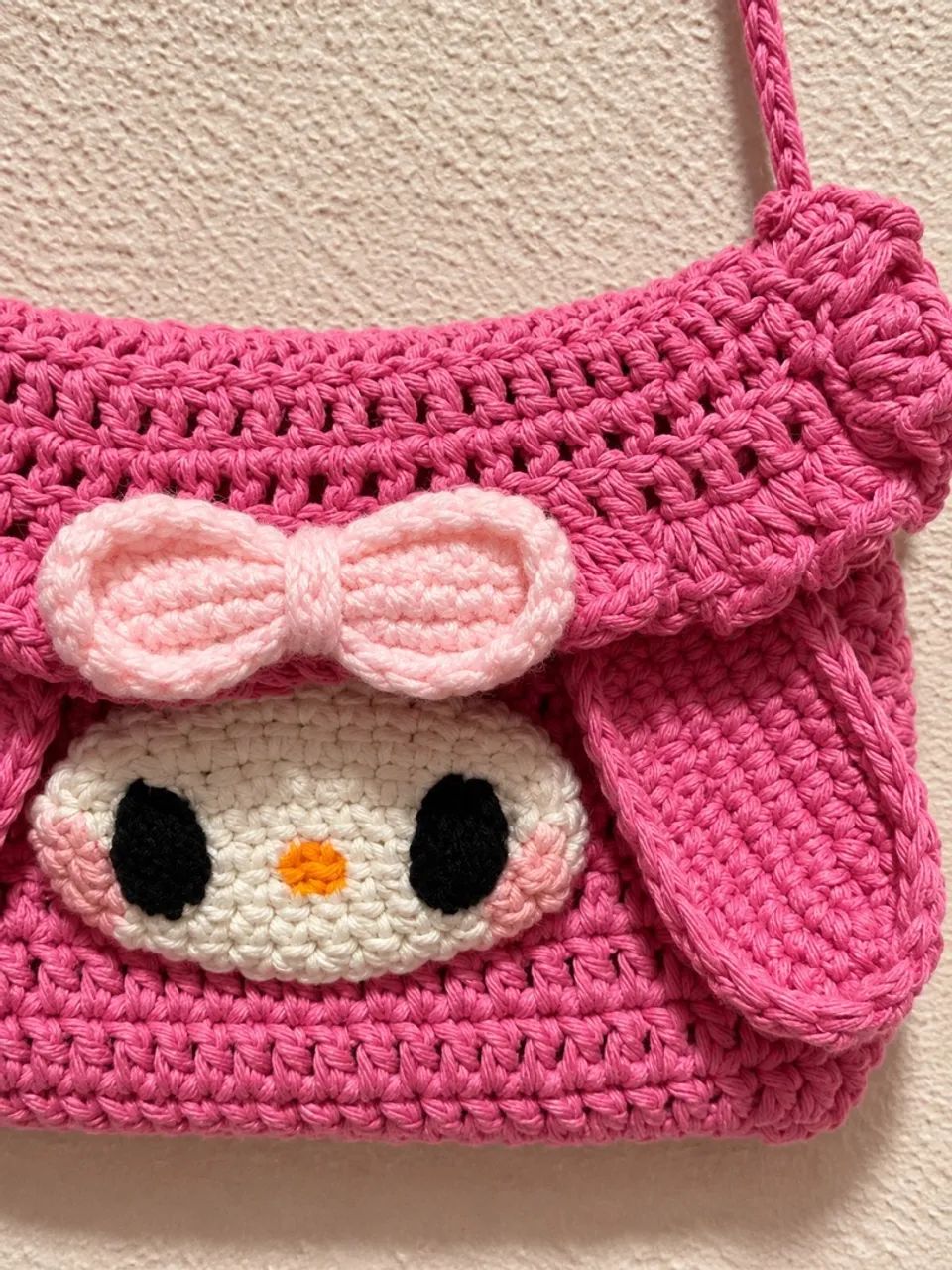 Bolsa de crochê da My Melody  - Foto 3
