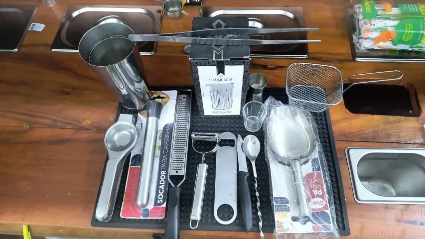 3 Kits Barman Completos - Utensílios para Bar, Drinks e Eventos