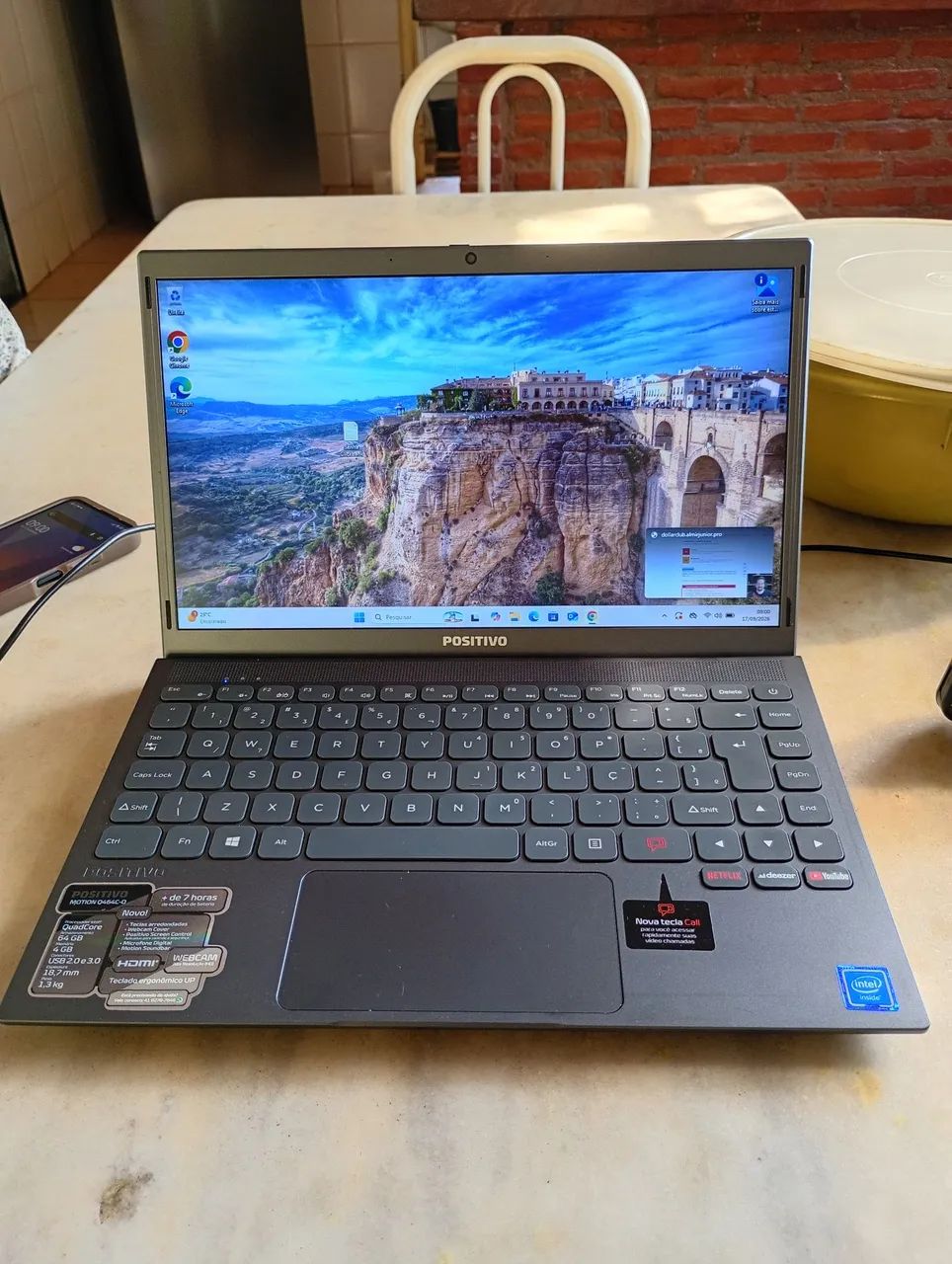 Notebook Positivo (Bateria +de 7 horas) - Entrego 