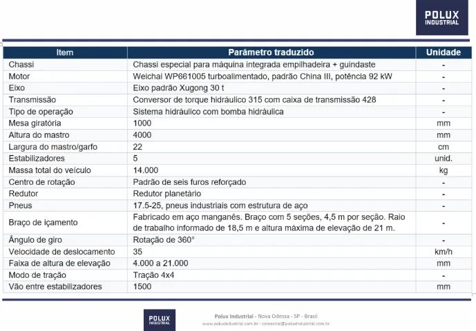 Empilhadeira Diesel 12T com Munck 12T - Foto 5