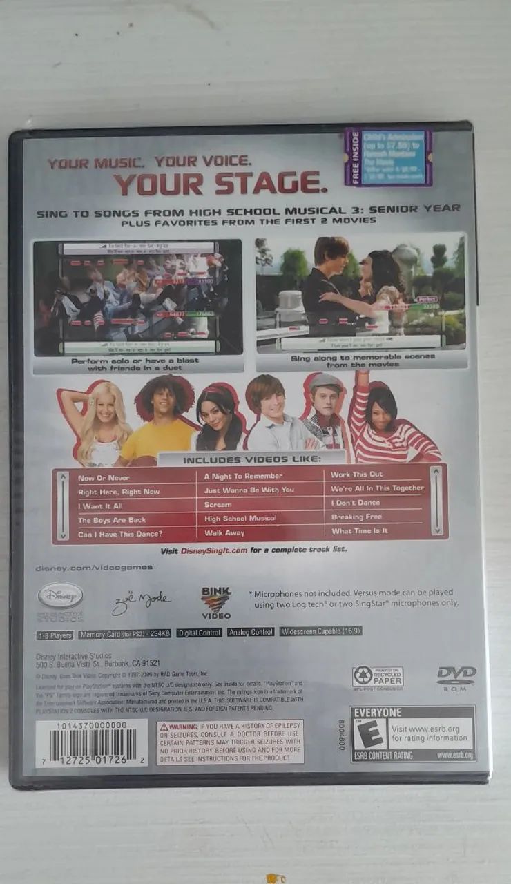 HIGH SCHOLL MUSIC 3 - PS2 - LACRADO  - Foto 2