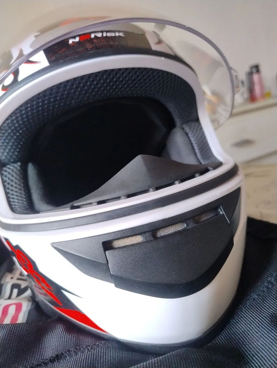 Capacete Nirosk FF391 POUCO USADO - Foto 5