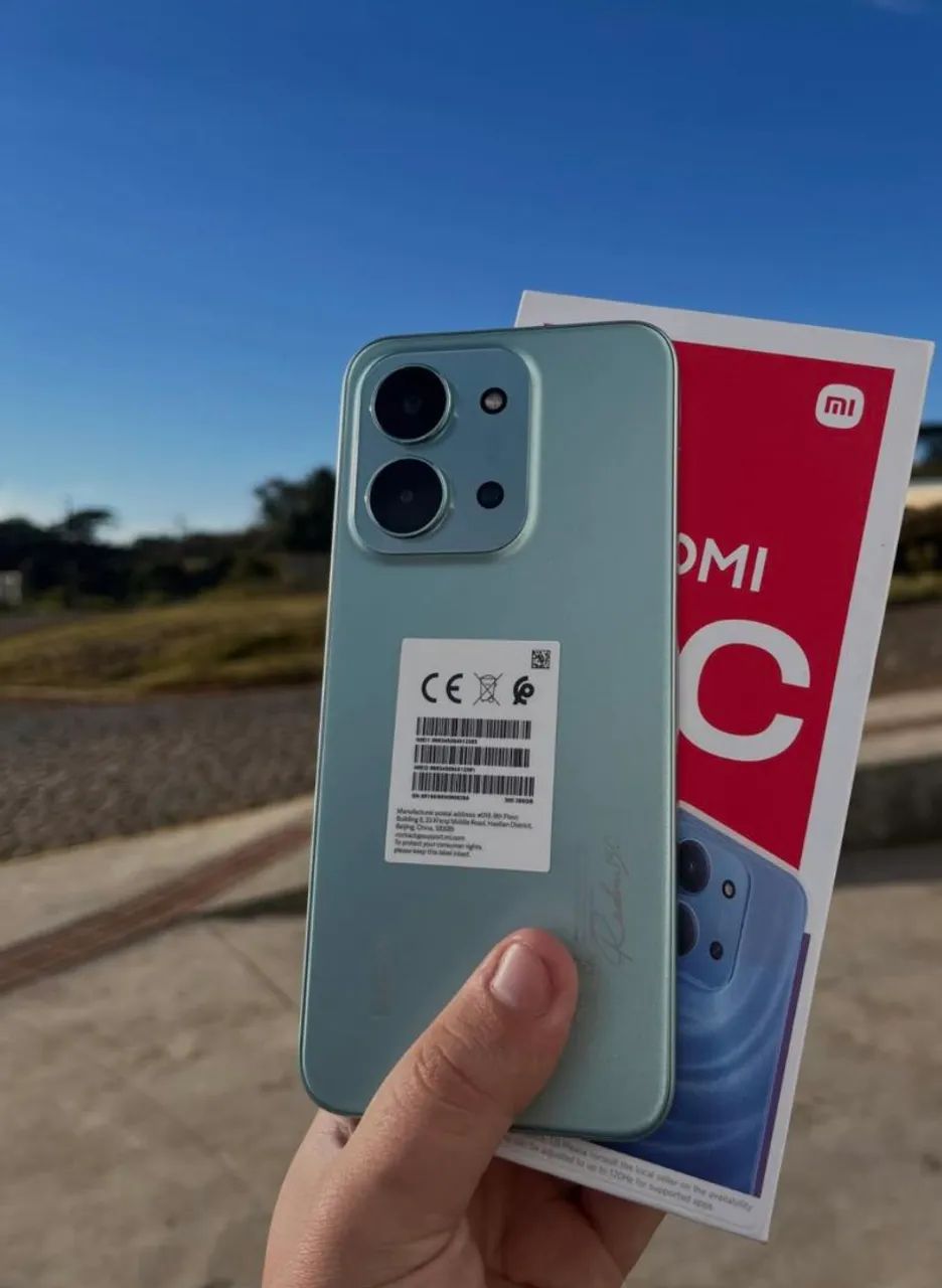 Celular Novo +  Lançamento 15C (Redmi)  128/4 Verde Lindo