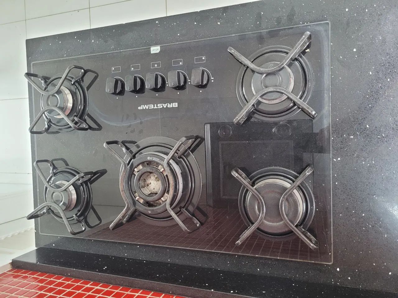 Cooktop Brastemp Ative 5 Bocas com Vidro Temperado Preto - Foto 3