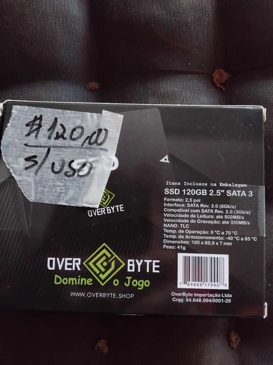 SSD Over Byte - sem uso , na caixa !! - Foto 2
