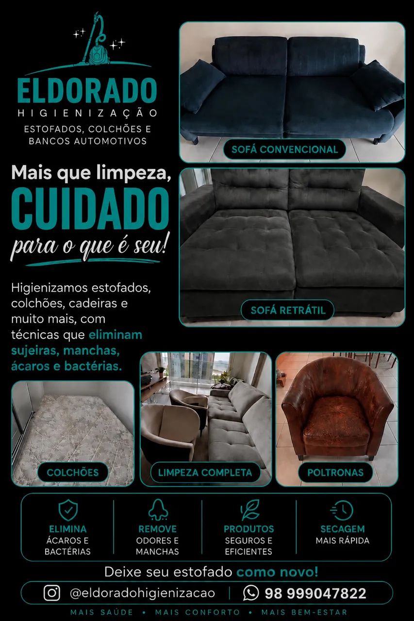 Higienização de estofados 