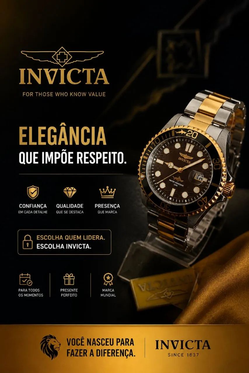 Relógio invicta original novo com nota - Foto 5