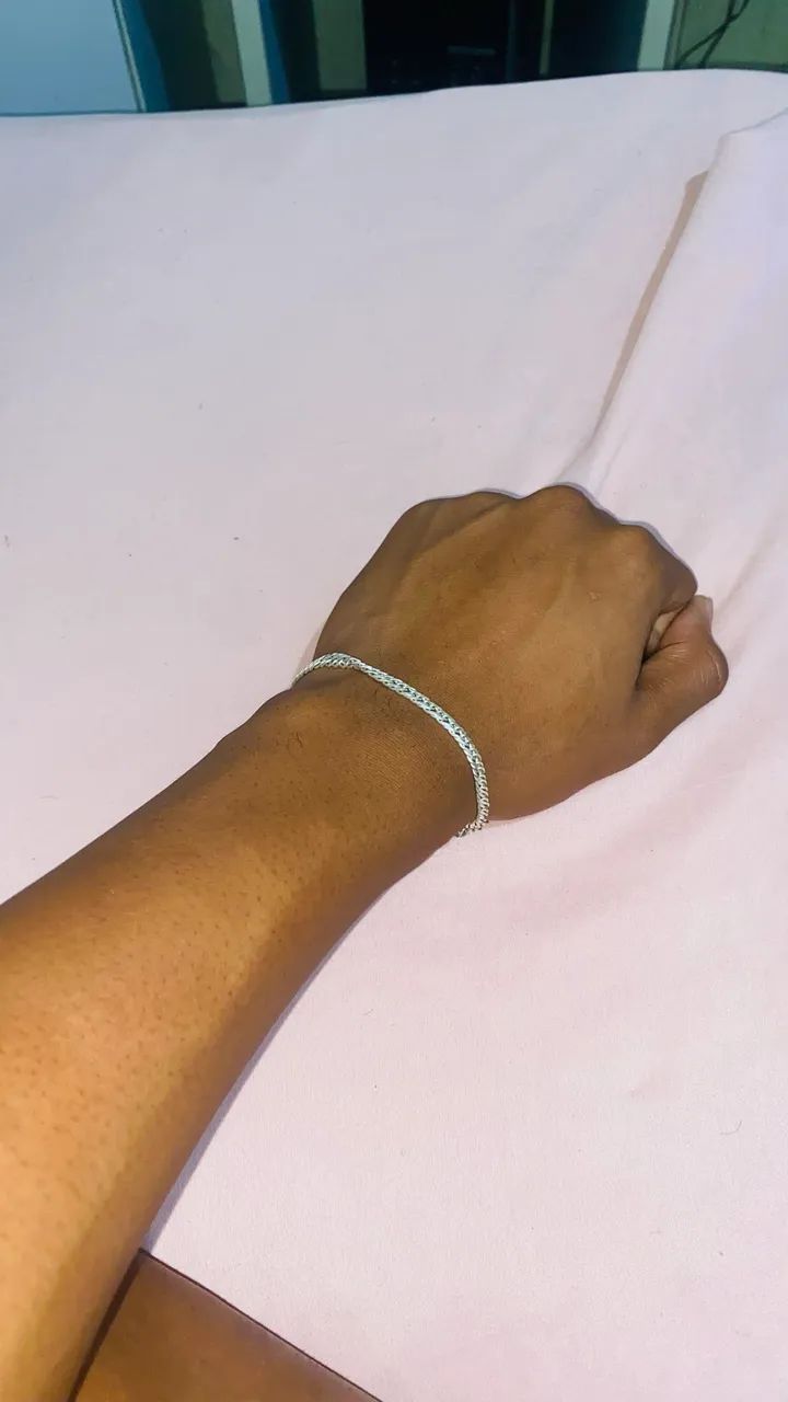 Pulseira prata 4 Mm - Foto 5