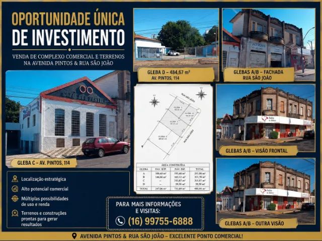 Complexo Comercial em Esquina Nobre - 980 m² Construídos - Centro de Jaboticabal  - Foto 3