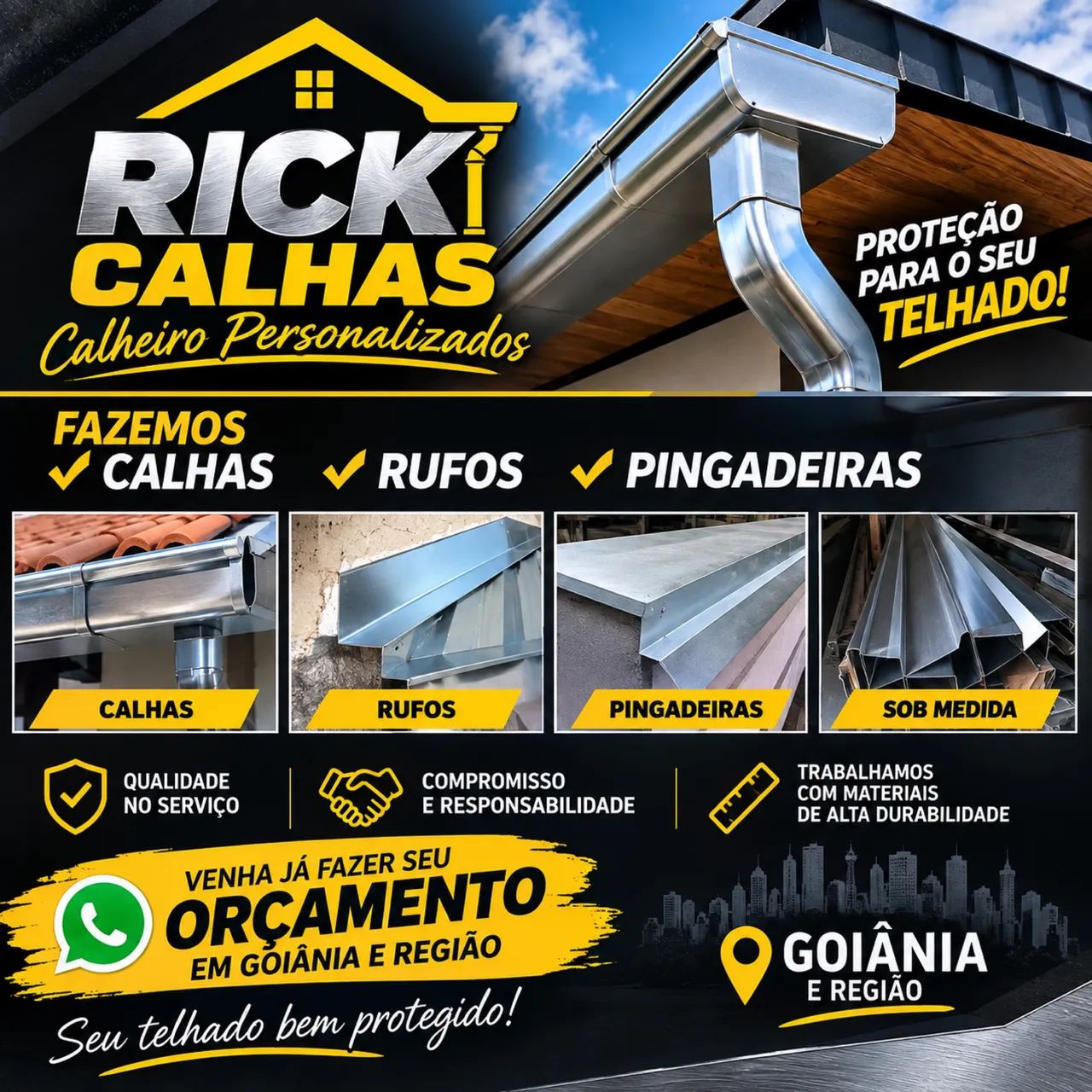 Rick calhas,rufos,e pingadeira  - Foto 3
