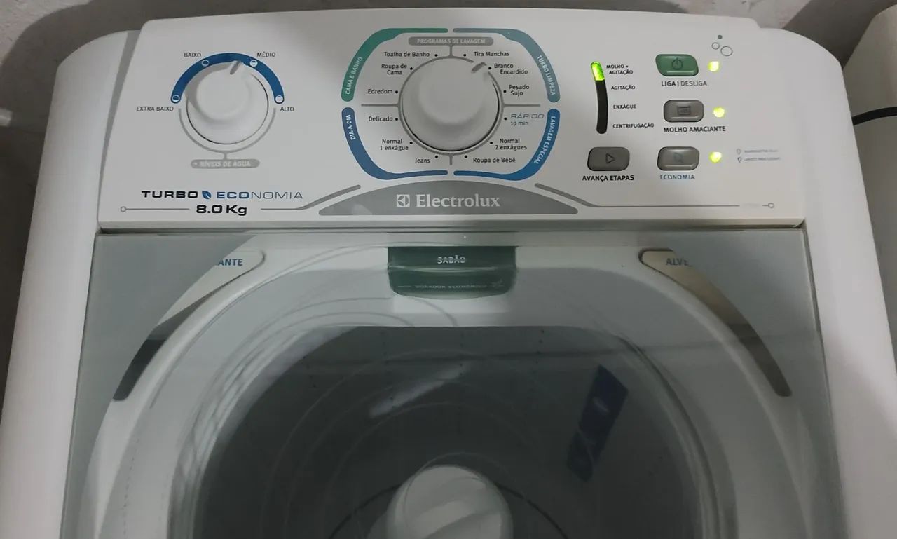 VENDO UMA MÁQUINA DE LAVA ELECTROLUX DE 8 KILOS SEMI-NOVA  - Foto 6