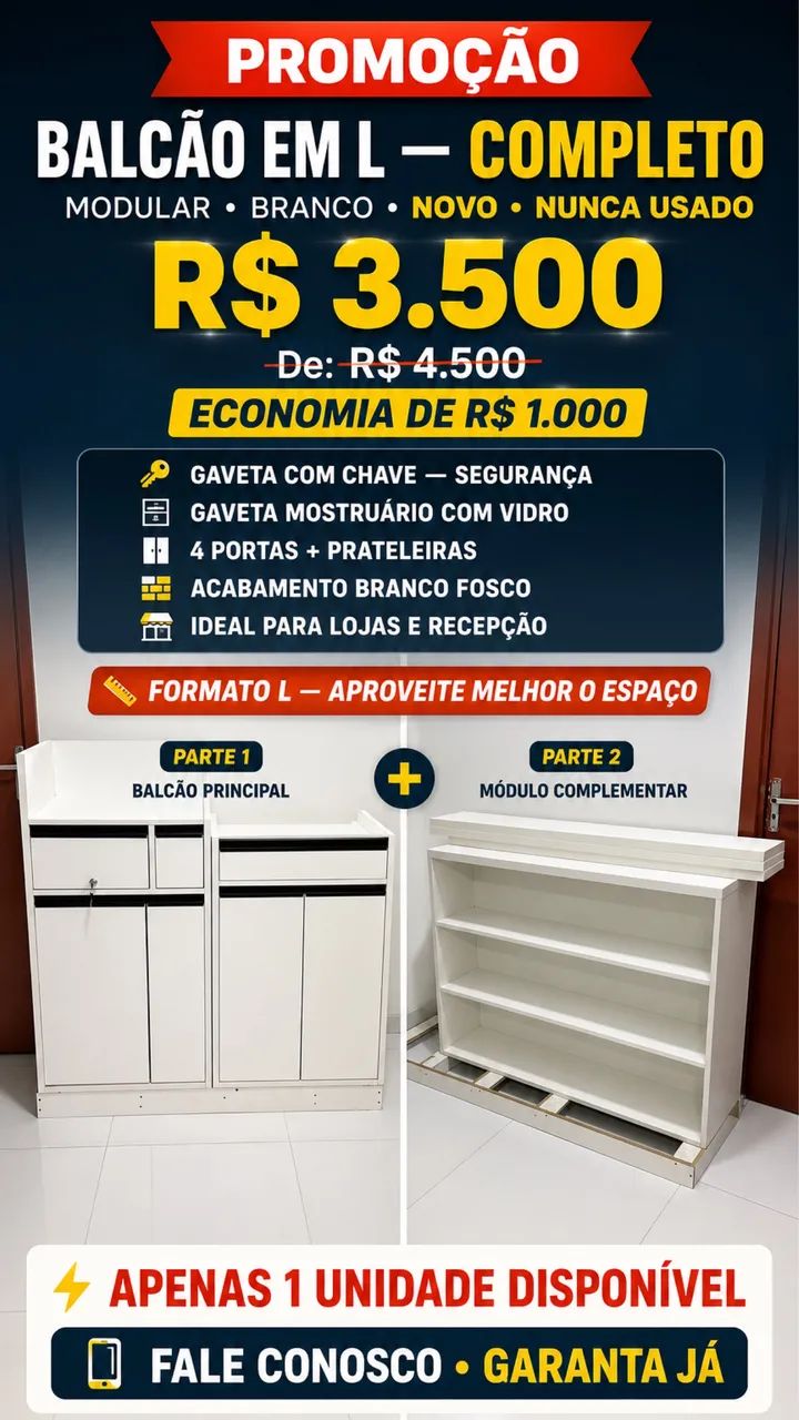 Balcão em L