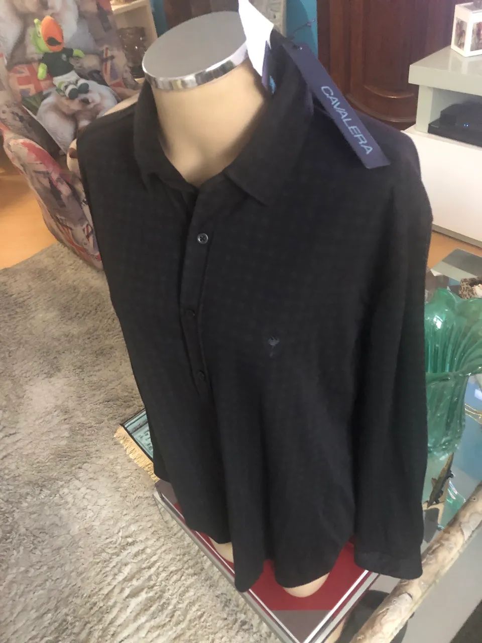 Camisa Nova Cavalera ML Preto Tam.G...Original...