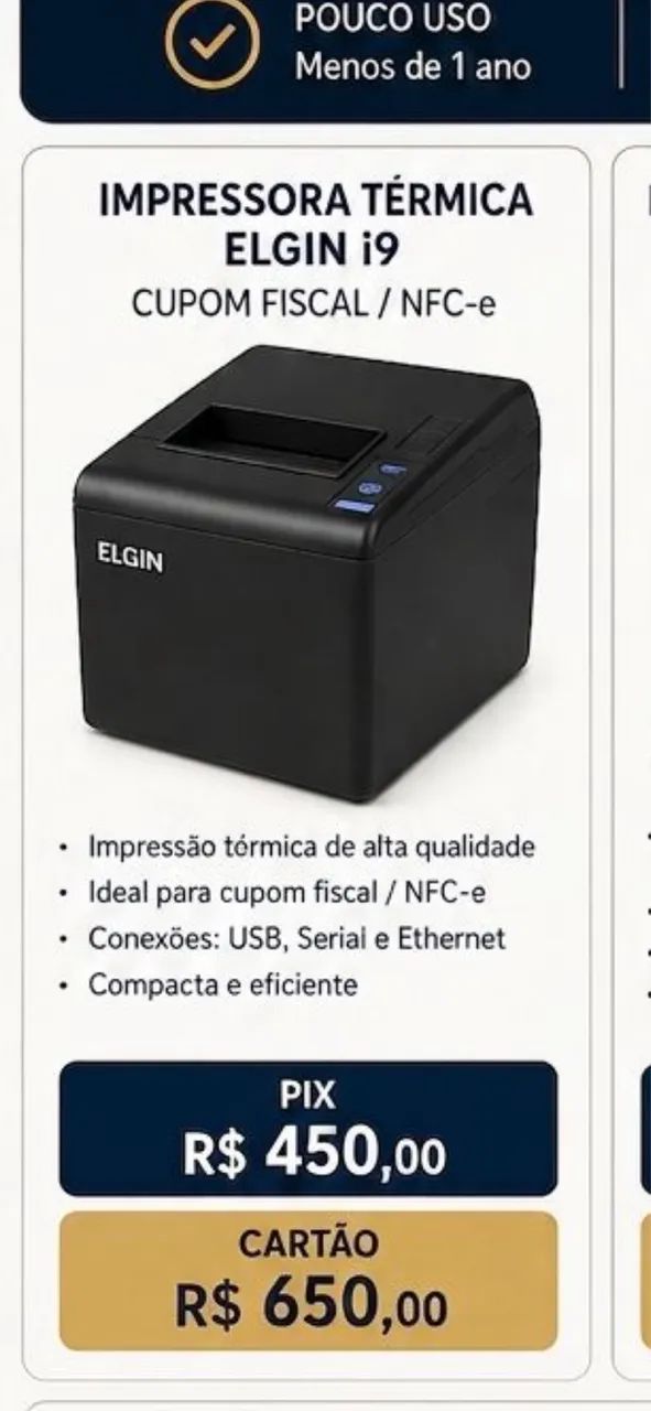 Impressora de cupom fiscal 