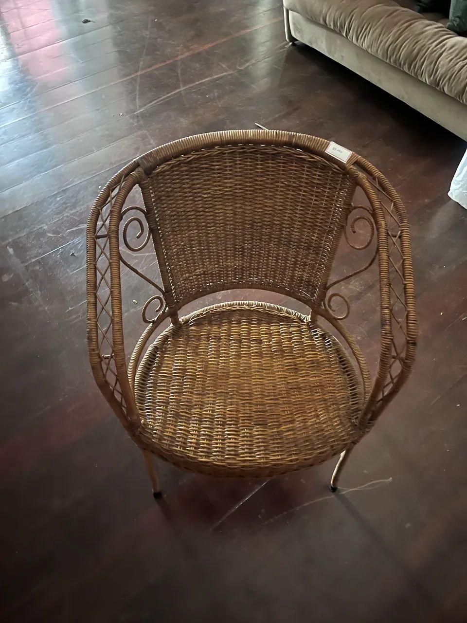 Poltrona de palha com almofada - Foto 2