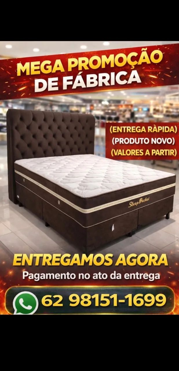 Cama Queen nova 