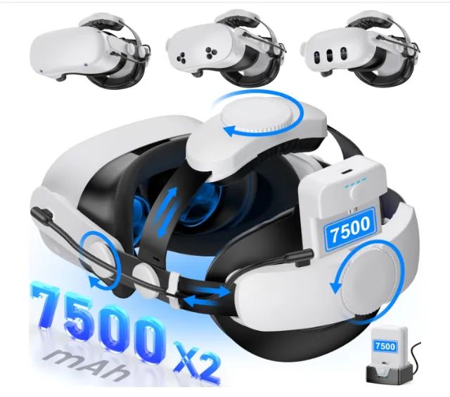 META QUEST 3 512GB + Kawaye Head Strap with 2 x Batteries 7500 Hot