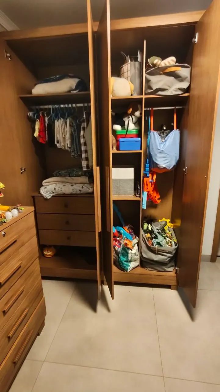 Guarda-roupa e comoda seminovos. Perfeito estado de conservação. - Foto 2
