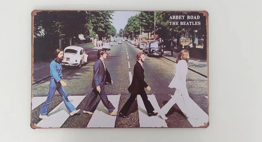 Quadro de metal The Beatles Abbey Road - Hobbies e coleções - São ...