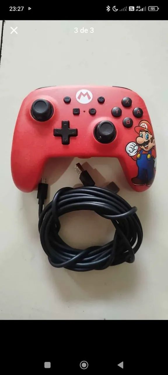 Controle Nintendo Switch powerA (MARIO) - Foto 3