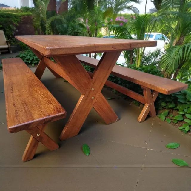 Mesa para Churrasco Madeira Maciça