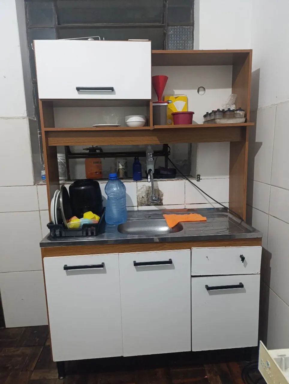 balcão de pia com tampo de inox
