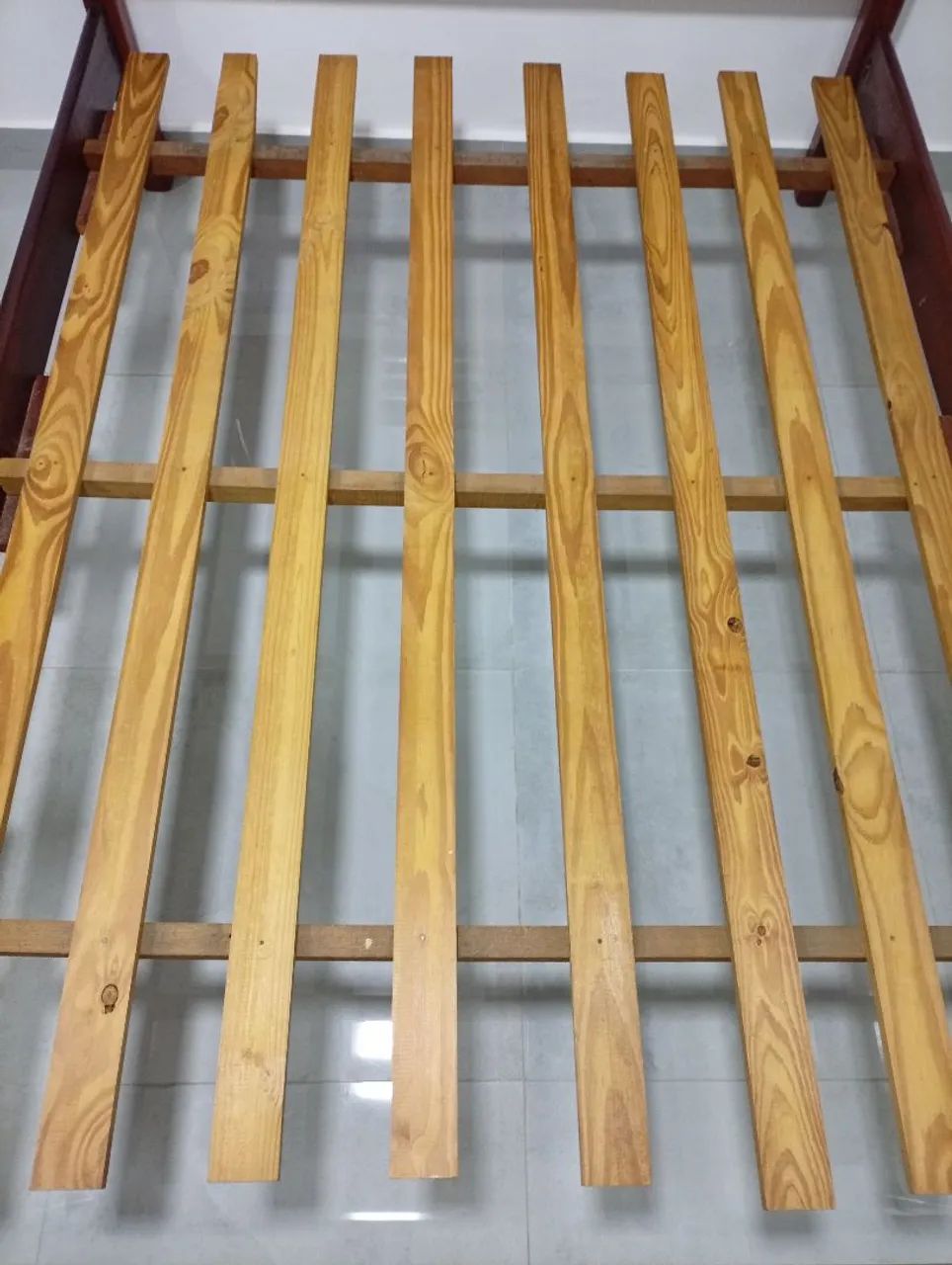 Cama de Casal em Madeira Maciça + Colchão<br> - Foto 2