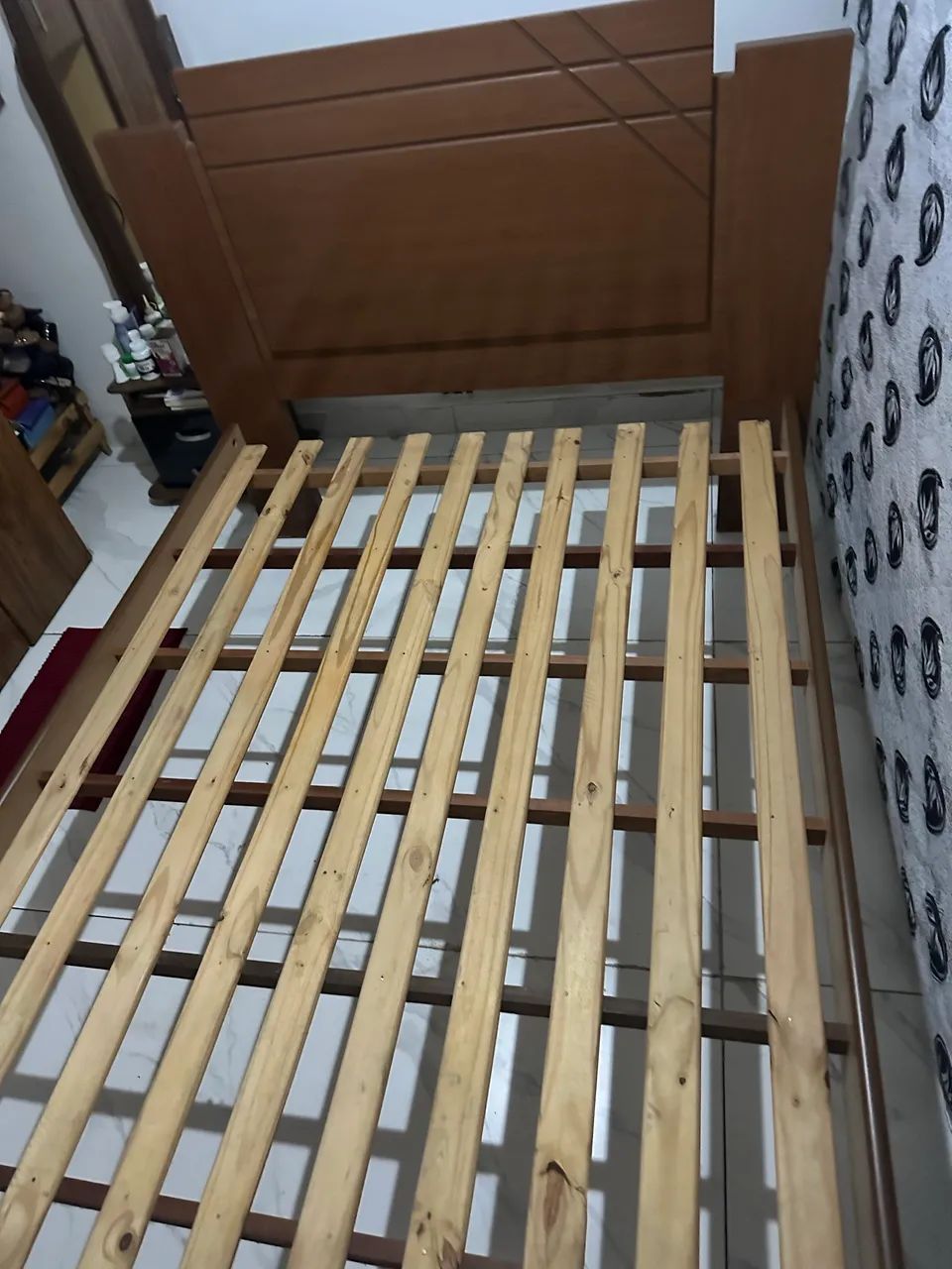 Cama madeira maciça casal + colchão casal  - Foto 4