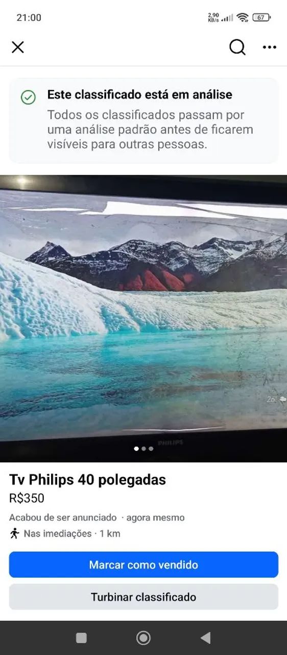 Tv Philips 40 polegadas