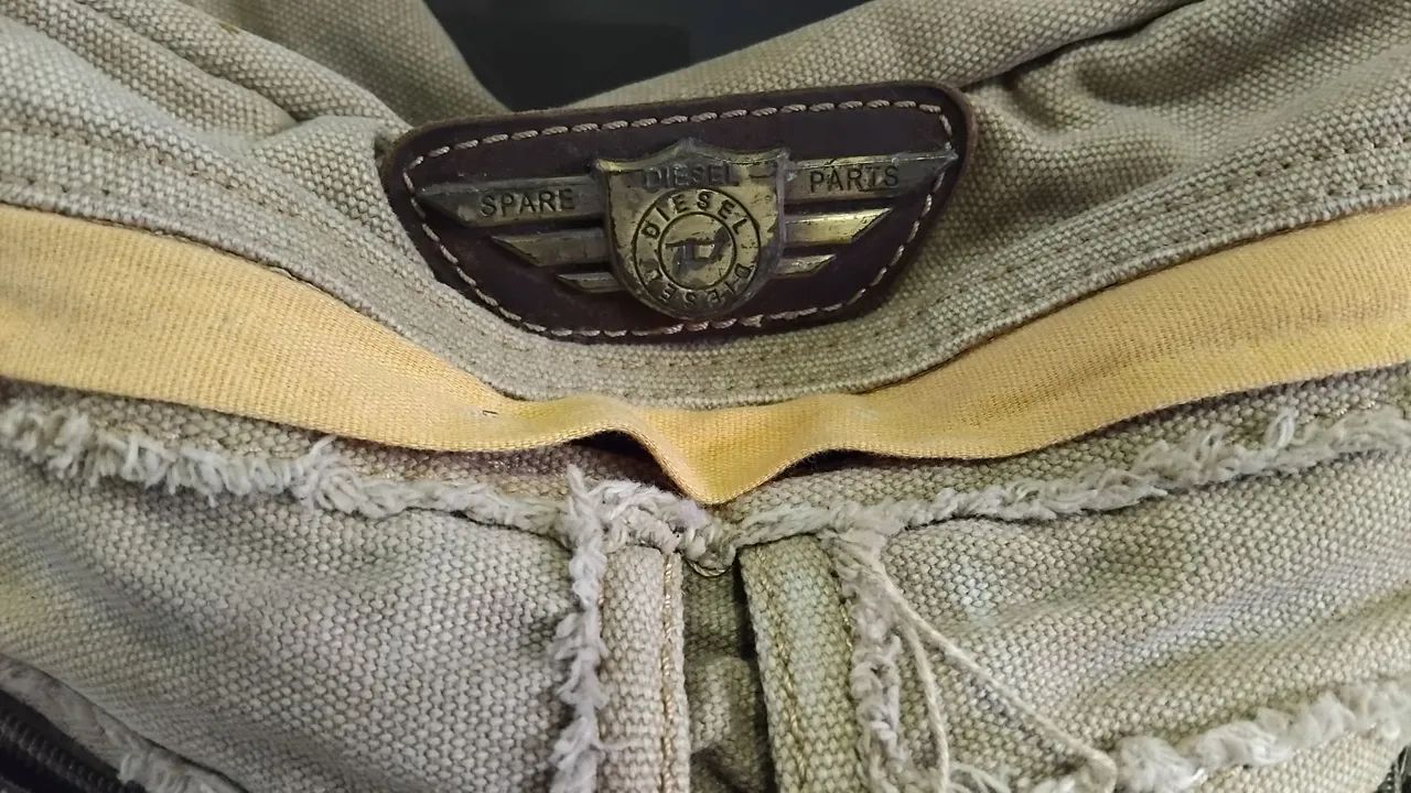 Bolsa Transversal Diesel Vintage Lona Carteiro Original - Foto 3