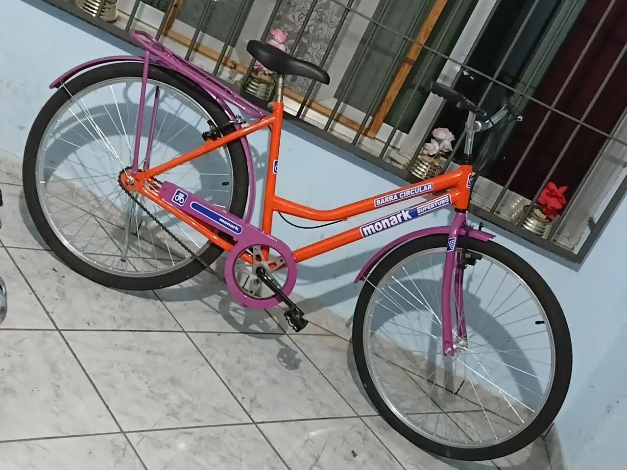 Bicicleta monark aro 26 1"1/2 toda revisada ótima pra trabalhar ou pra passeio. - Foto 6