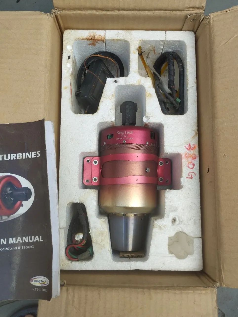 Turbina aeromodelo kingtech 170 avião controle remoto 